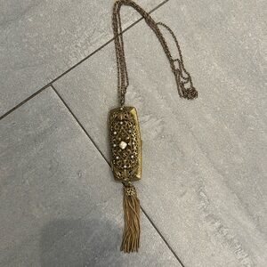 Art Nouveau coin necklace